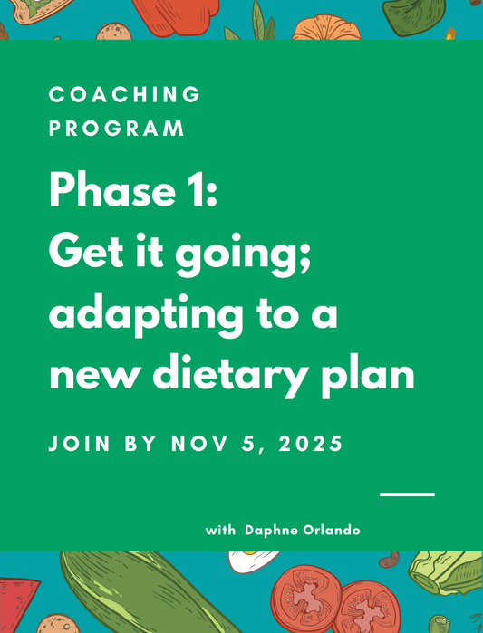 Phase 1: Get it going; adapting to a new dietary plan (coaching program)